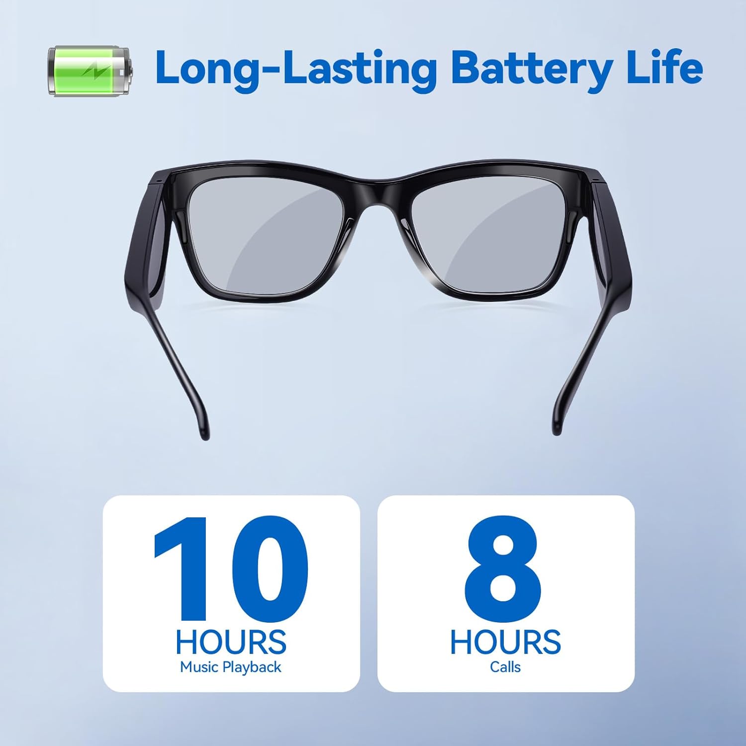 AI Smart Glasses with ChatGPT – Bluetooth, Real-Time Translation, Music & Hands-Free Calls, Photochromic Lenses, UV & Blue Light Protection for Men & Women