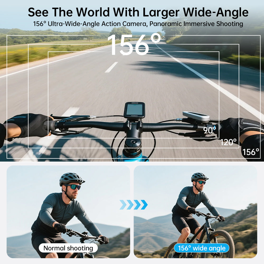 4K Mini Body Action Cameras POV Body CaCamera with Audio Video Recording, PortaWearable Waterproof Thumb Camera for MVlogging Skiing Cycling Hiking